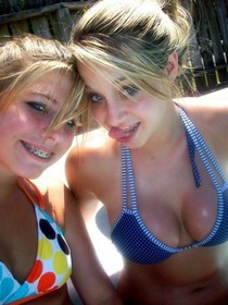 Hot chick on a beach.