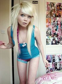 College teen strips of